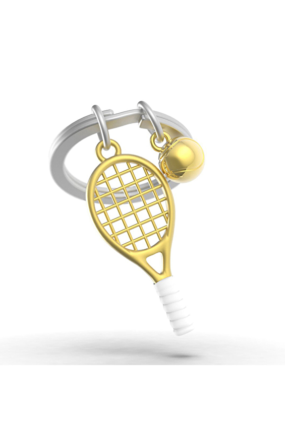 Metalmorphose Tenis Raketi Anahtarlık Gold Gold MTM317-01 Metalmorphose Tenis Raketi Anahtarlık Gold Gold MTM317-01