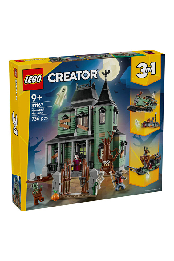 Lego Creatör 3'ü 1 Arada Hayaletli Köşk Ev Yapım Seti 31167 Lego Creatör 3'ü 1 Arada Hayaletli Köşk Ev Yapım Seti 31167