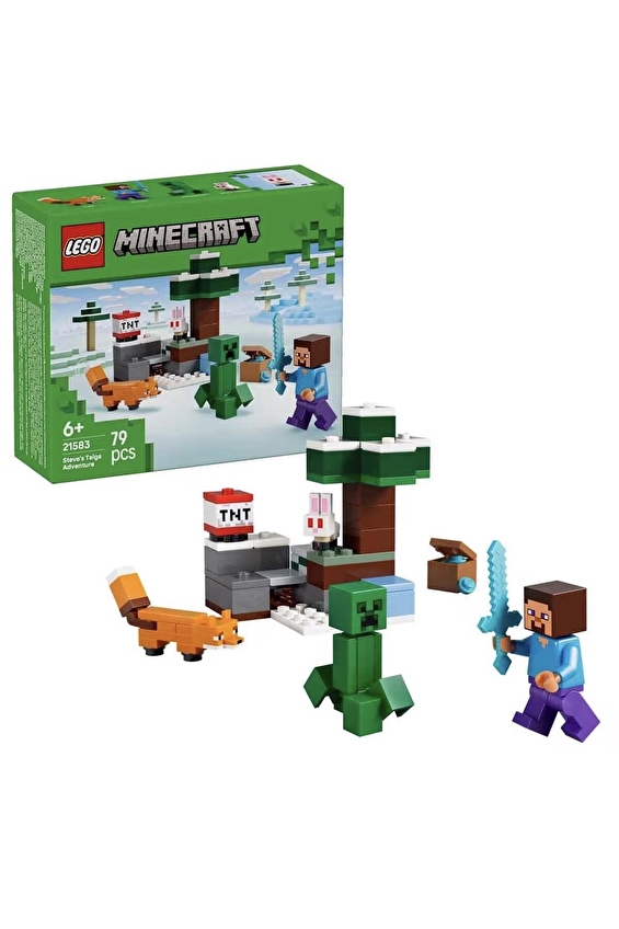 Lego Steve ve Taiga Macerası 21853 Lego Steve ve Taiga Macerası 21853