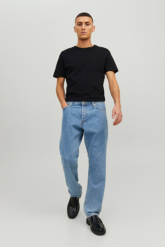 Jack&Jones Regular Fit Bisiklet Yaka Kısa Kol Erkek Tişört 12156101 BLACK Siyah Jack&Jones Regular Fit Bisiklet Yaka Kısa Kol Erkek Tişört 12156101 BLACK Siyah