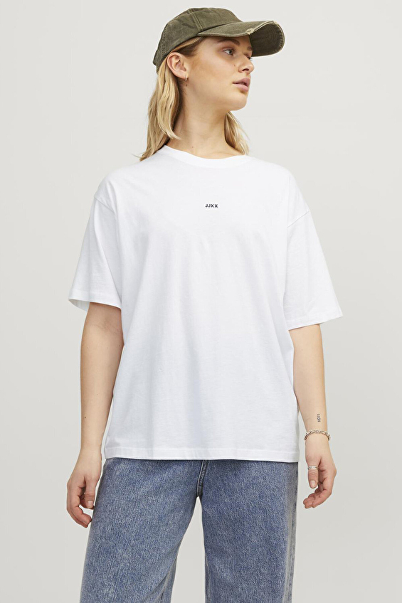 JJXX Kadın Tişört 12205777 Beyaz JJXX Kadın Tişört 12205777 Beyaz