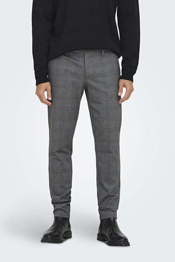 Only&Sons Slim Fit Dar Normal Erkek Pantolon 22019887 Açık gri Only&Sons Slim Fit Dar Normal Erkek Pantolon 22019887 Açık gri