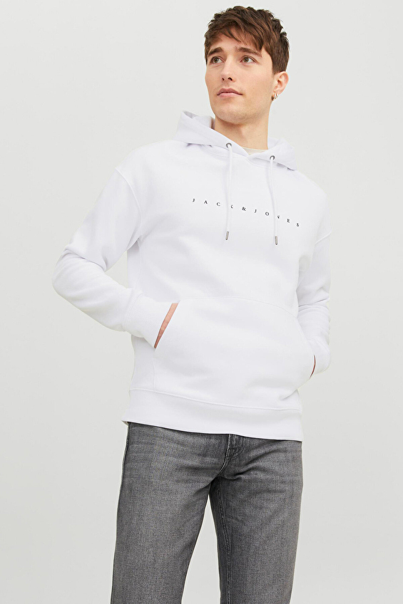 Jack&Jones Erkek Sweatshirt 12233972 Beyaz Jack&Jones Erkek Sweatshirt 12233972 Beyaz