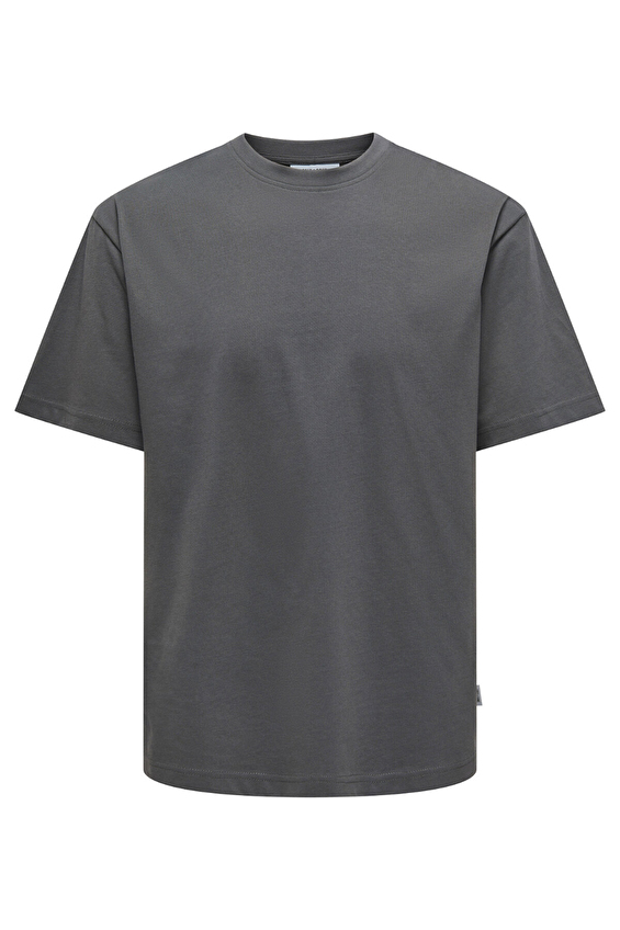 Only&Sons Yuvarlak Yaka Relax Fit Kısa Kol Erkek Tişört 22022532 Antrasit Only&Sons Yuvarlak Yaka Relax Fit Kısa Kol Erkek Tişört 22022532 Antrasit