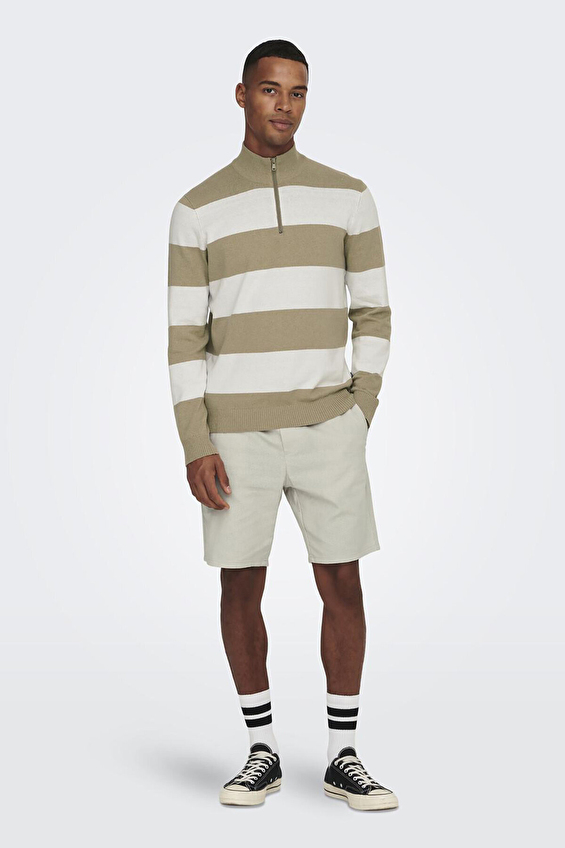 Only&Sons Relax Fit Crop Fit Normal Bel Erkek Şort 22024967 Sütlü kahve Only&Sons Relax Fit Crop Fit Normal Bel Erkek Şort 22024967 Sütlü kahve