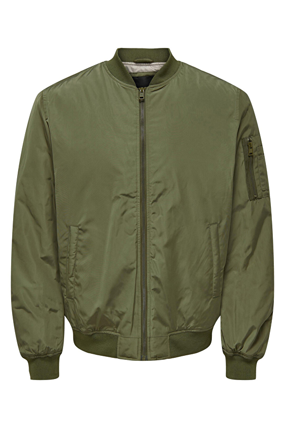 Only&Sons Yuvarlak Yaka Regular Fit Straight Fit Uzun Kol Erkek Ceket 22023287 Koyu yeşil Only&Sons Yuvarlak Yaka Regular Fit Straight Fit Uzun Kol Erkek Ceket 22023287 Koyu yeşil