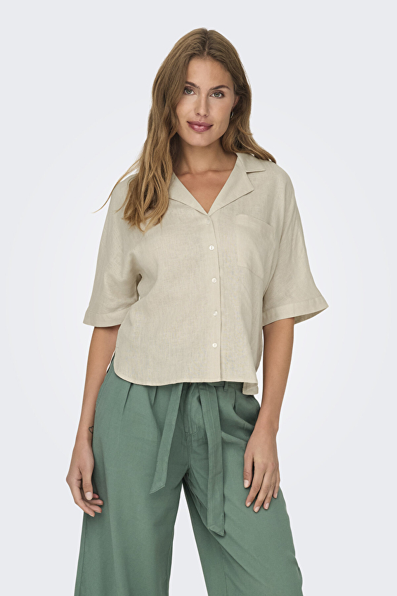 Only Kadın Gömlek 15314215 Taş Only Kadın Gömlek 15314215 Taş