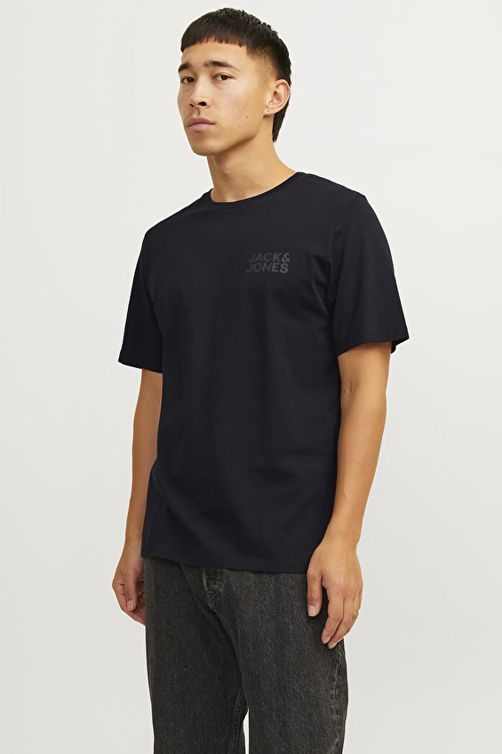 Jack&Jones Regular Fit Bisiklet Yaka Erkek Tişört 12151955 BLACK2 Siyah Jack&Jones Regular Fit Bisiklet Yaka Erkek Tişört 12151955 BLACK2 Siyah