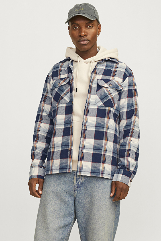 Jack&Jones Erkek Gömlek 12261170 NAVY BLAZER Lacivert Jack&Jones Erkek Gömlek 12261170 NAVY BLAZER Lacivert