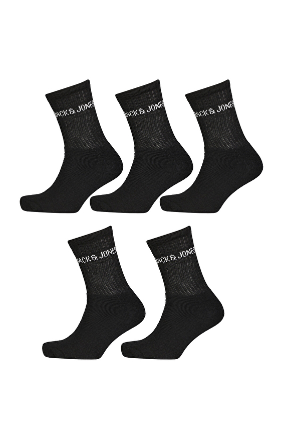 Jack&Jones Erkek 5'li Çorap 12266536 SYH Siyah Jack&Jones Erkek 5'li Çorap 12266536 SYH Siyah