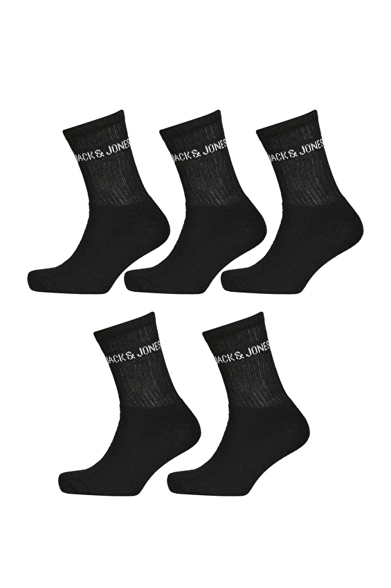 Jack&Jones Erkek 5'li Çorap 12266536 SYH Siyah Jack&Jones Erkek 5'li Çorap 12266536 SYH Siyah