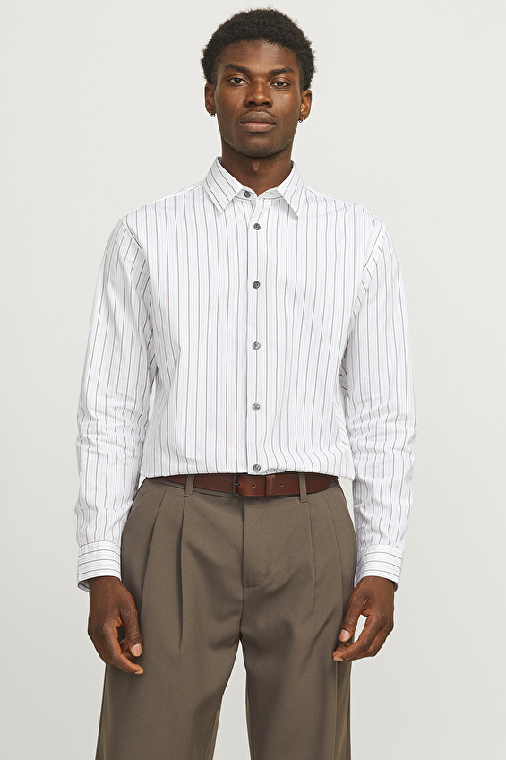 Jack&Jones Erkek Gömlek 12260628 WHITE Beyaz Jack&Jones Erkek Gömlek 12260628 WHITE Beyaz