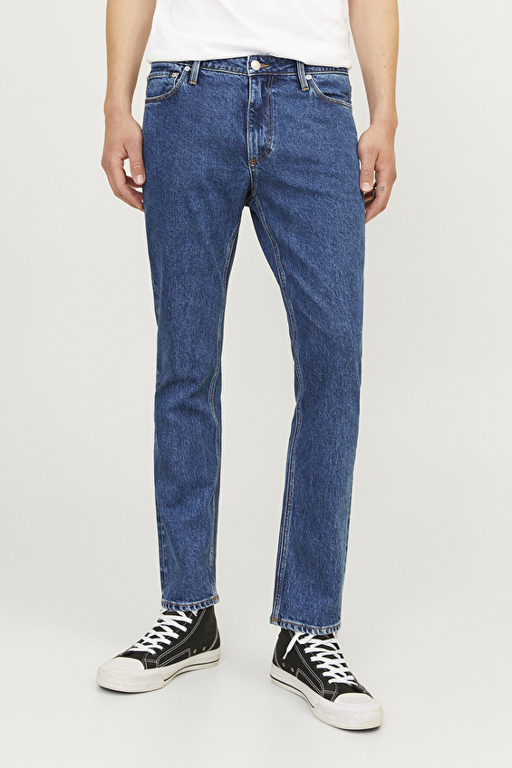 Jack&Jones Clark Erkek Kot Pantolon 12261685 BLUE DENIM Jack&Jones Clark Erkek Kot Pantolon 12261685 BLUE DENIM