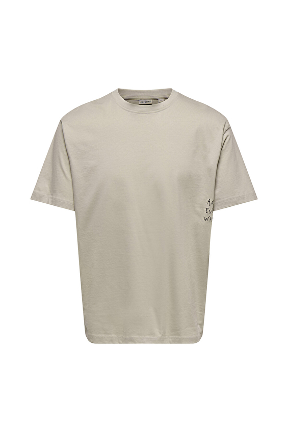 Only&Sons Erkek Tişört 22030568 Ekru Only&Sons Erkek Tişört 22030568 Ekru