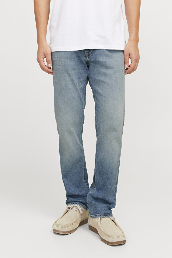 Jack&Jones Clark Erkek Kot Pantolon 12268258 BLUE DENIM Jack&Jones Clark Erkek Kot Pantolon 12268258 BLUE DENIM