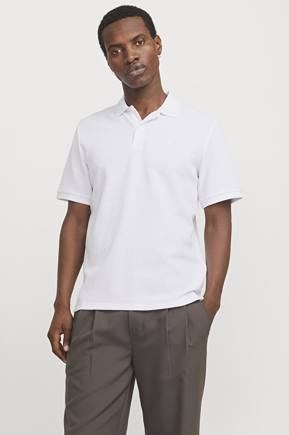 Jack&Jones Polo Yaka Regular Fit Kısa Kol Erkek Tişört 12268130 WHITE Beyaz Jack&Jones Polo Yaka Regular Fit Kısa Kol Erkek Tişört 12268130 WHITE Beyaz
