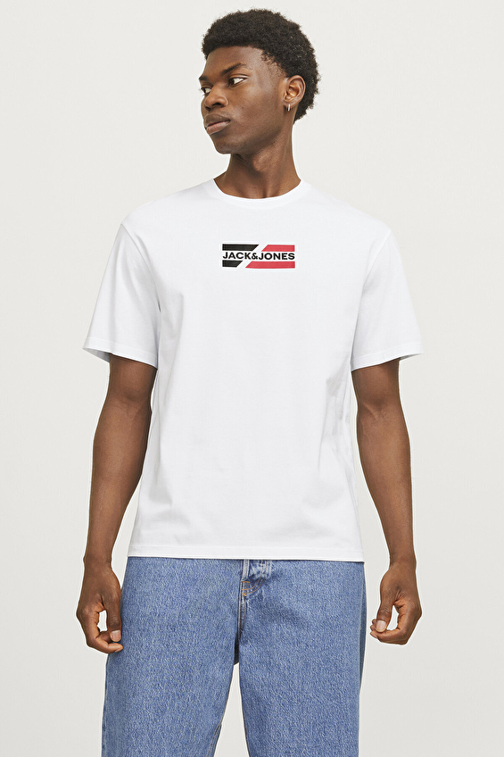 Jack&Jones Erkek Tişört 12268415 White Beyaz Jack&Jones Erkek Tişört 12268415 White Beyaz