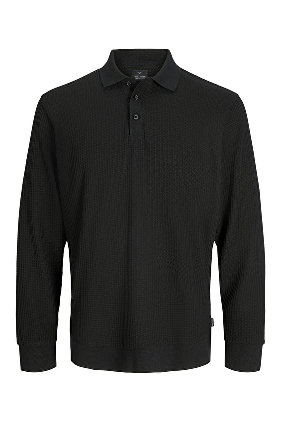 Jack&Jones Erkek Triko 12276693 BLACK Siyah