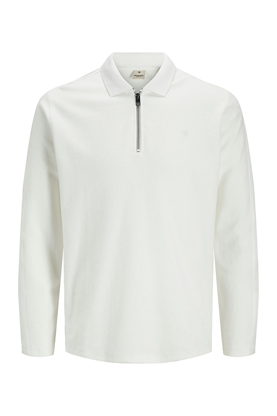 Jack&Jones Erkek Polo Yaka Triko 12276690 CLOUD DANCER Beyaz