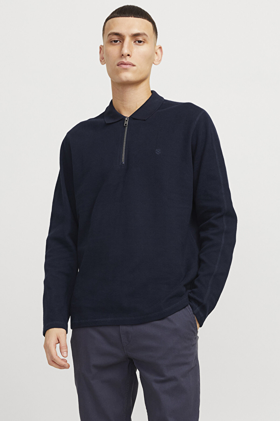 Jack&Jones Erkek Polo Yaka Triko 12276690 NIGHT SKY Lacivert Jack&Jones Erkek Polo Yaka Triko 12276690 NIGHT SKY Lacivert