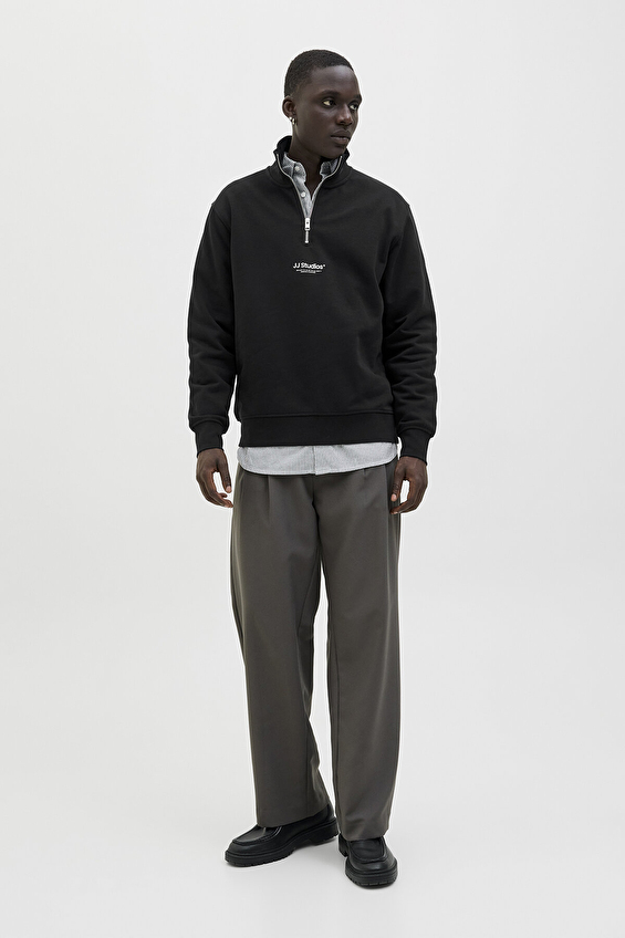 Jack&Jones Erkek Sweatshirt 12278793 BLACK Siyah Jack&Jones Erkek Sweatshirt 12278793 BLACK Siyah