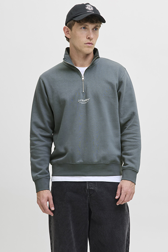 Jack&Jones Erkek Sweatshirt 12278793 STORMY WEATHER Gri Jack&Jones Erkek Sweatshirt 12278793 STORMY WEATHER Gri