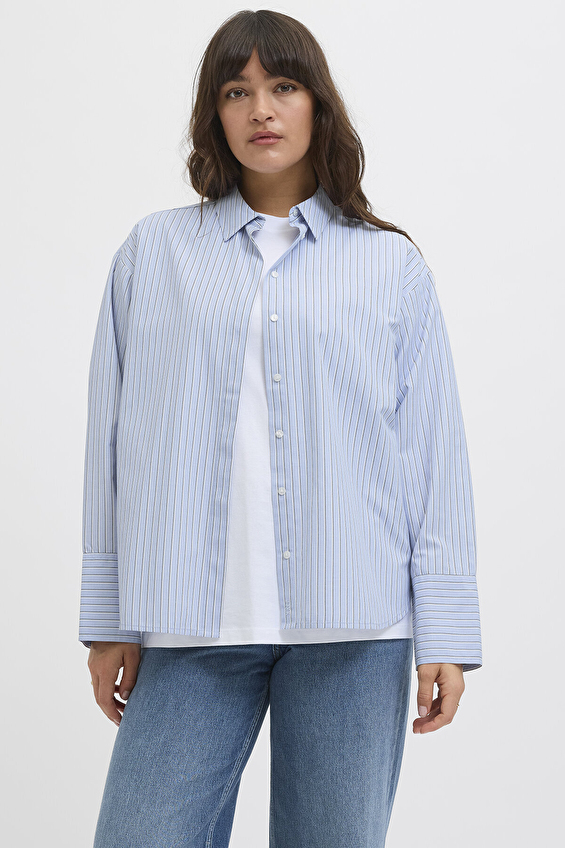 JJXX Kadın Gömlek 12270951 Mavi JJXX Kadın Gömlek 12270951 Mavi