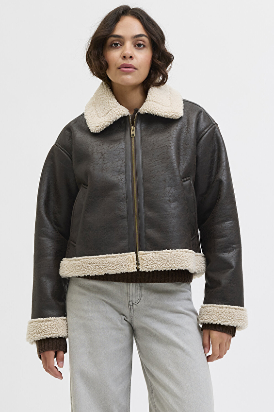 JJXX Kadın Ceket 12278930 Kahverengi JJXX Kadın Ceket 12278930 Kahverengi