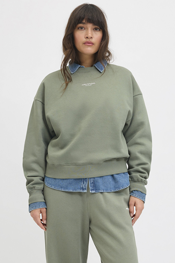 JJXX Kadın Sweatshirt 12280154 Yeşil JJXX Kadın Sweatshirt 12280154 Yeşil