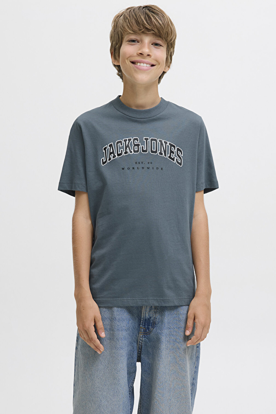 Jack&Jones Junior Erkek Çocuk Tişört 12258924 Füme Jack&Jones Junior Erkek Çocuk Tişört 12258924 Füme