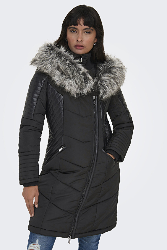 Only Kadın Mont 15295396 Siyah Only Kadın Mont 15295396 Siyah