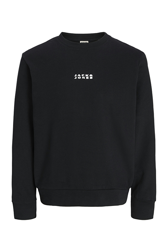 Jack&Jones Erkek Sweatshirt 12282821 BLACK Siyah