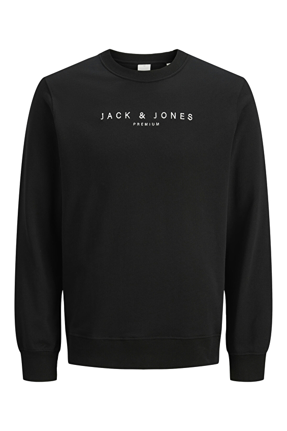 Jack&Jones Erkek Sweatshirt 12283436 BLACK Siyah