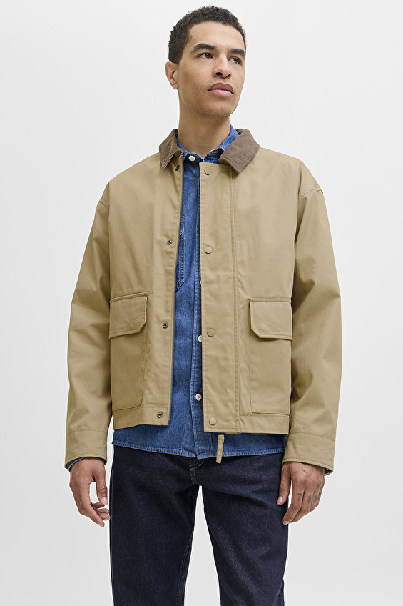Jack&Jones Erkek Criver Utility Ceket 12284930 WEATHERED TEAK Açık kahverengi Jack&Jones Erkek Criver Utility Ceket 12284930 WEATHERED TEAK Açık kahverengi