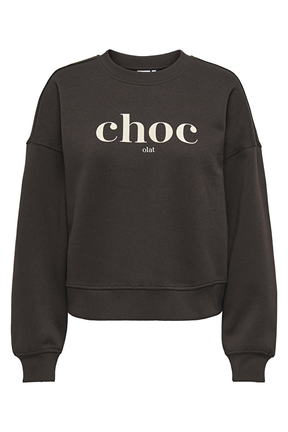 Only Kadın Sweatshirt 15357681 Kahverengi Only Kadın Sweatshirt 15357681 Kahverengi