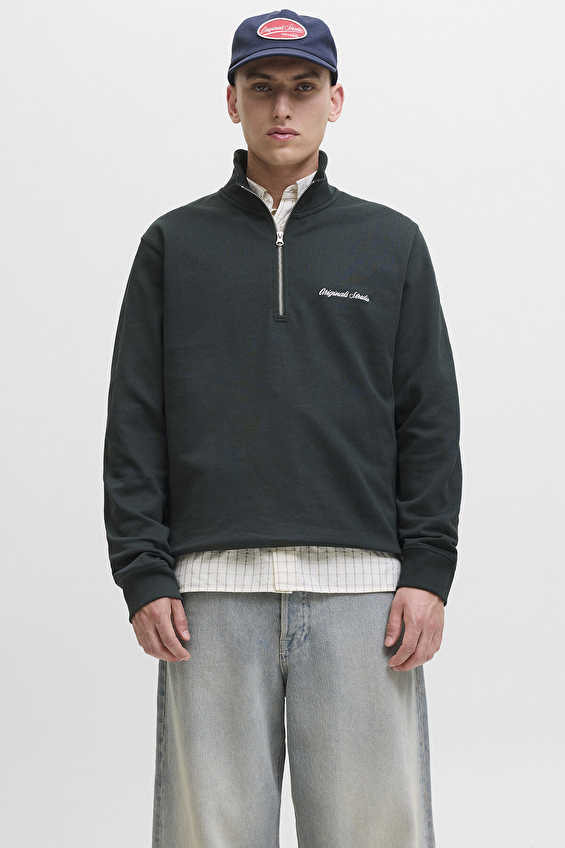 Jack&Jones Erkek Sweatshirt 12282899 FOREST RIVER Yeşil Jack&Jones Erkek Sweatshirt 12282899 FOREST RIVER Yeşil