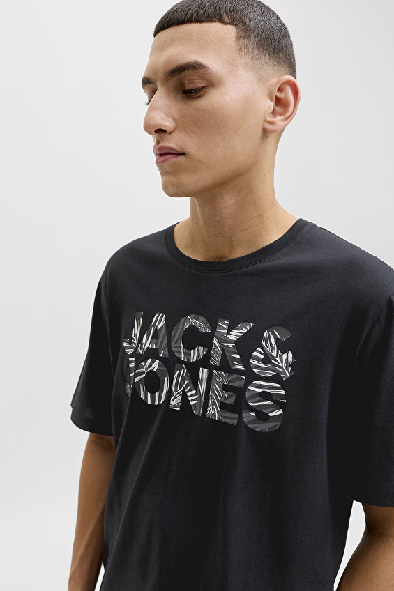 Jack&Jones Regular Fit Bisiklet Yaka Kısa Kol Erkek Tişört 12288536 BLACK Siyah Jack&Jones Regular Fit Bisiklet Yaka Kısa Kol Erkek Tişört 12288536 BLACK Siyah