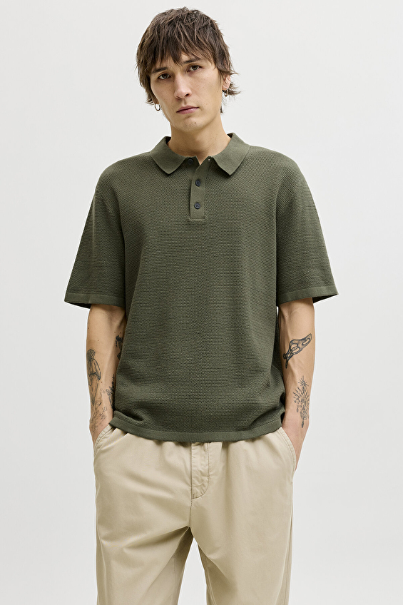 Jack&Jones Polo Yaka Regular Fit Kısa Kol Erkek Tişört 12268281 DUSTY OLIVE Yeşil Jack&Jones Polo Yaka Regular Fit Kısa Kol Erkek Tişört 12268281 DUSTY OLIVE Yeşil