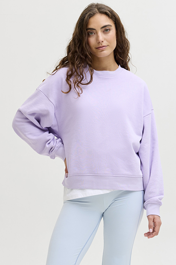 JJXX Kadın Sweatshirt 12248648 Mor JJXX Kadın Sweatshirt 12248648 Mor