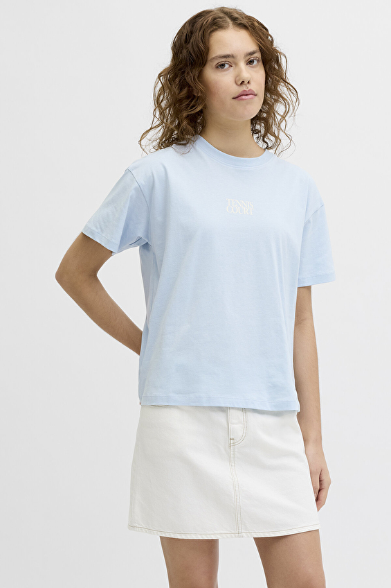 JJXX Kadın Tişört 12290096 Mavi JJXX Kadın Tişört 12290096 Mavi
