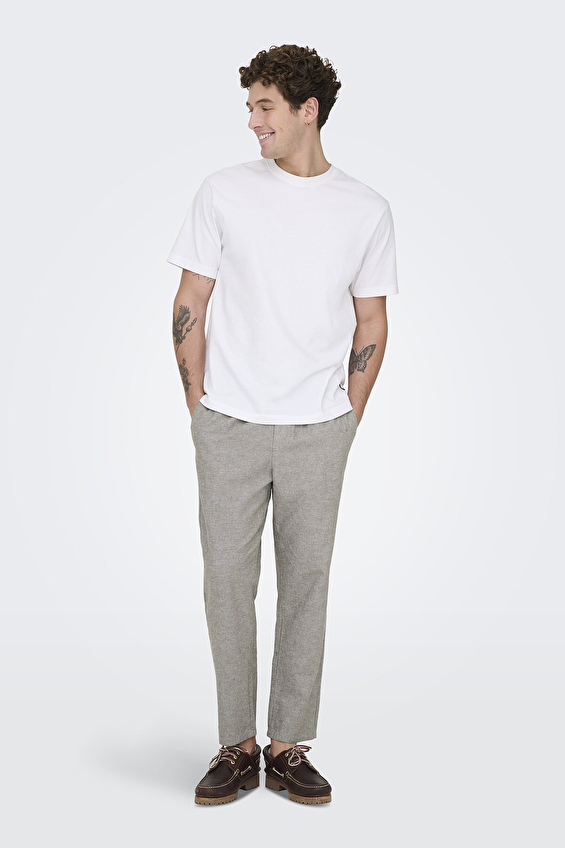 Only&Sons Erkek Pantolon 22024966 Açık kahverengi Only&Sons Erkek Pantolon 22024966 Açık kahverengi