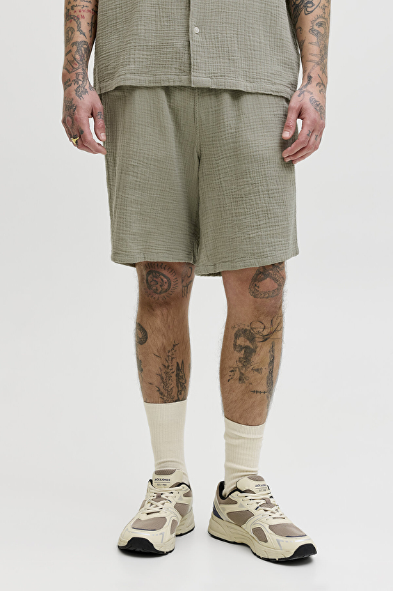 Jack&Jones Relaxed Fit Normal Bel Erkek Şort 12274758 SEAGRASS Yeşil Jack&Jones Relaxed Fit Normal Bel Erkek Şort 12274758 SEAGRASS Yeşil