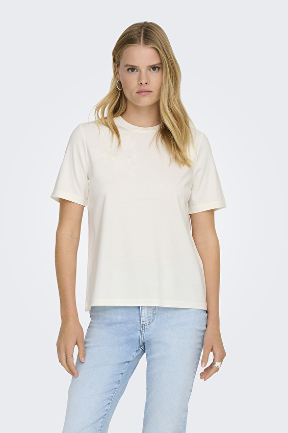 Only Kadın Tişört 15368560 Beyaz Only Kadın Tişört 15368560 Beyaz