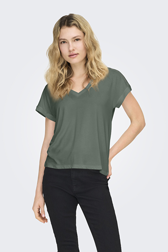 Only Kadın Tişört 15369294 Yeşil Only Kadın Tişört 15369294 Yeşil