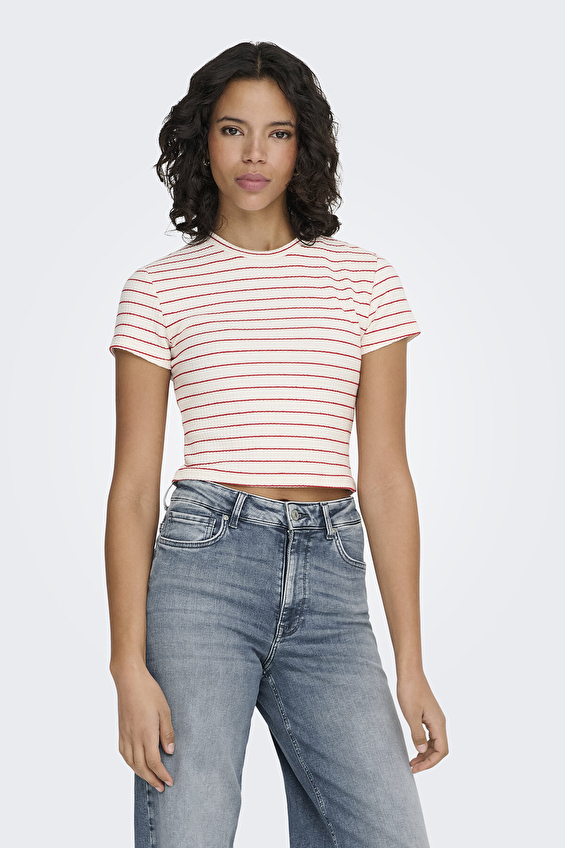 Only Kadın Tişört 15368322 Beyaz Only Kadın Tişört 15368322 Beyaz