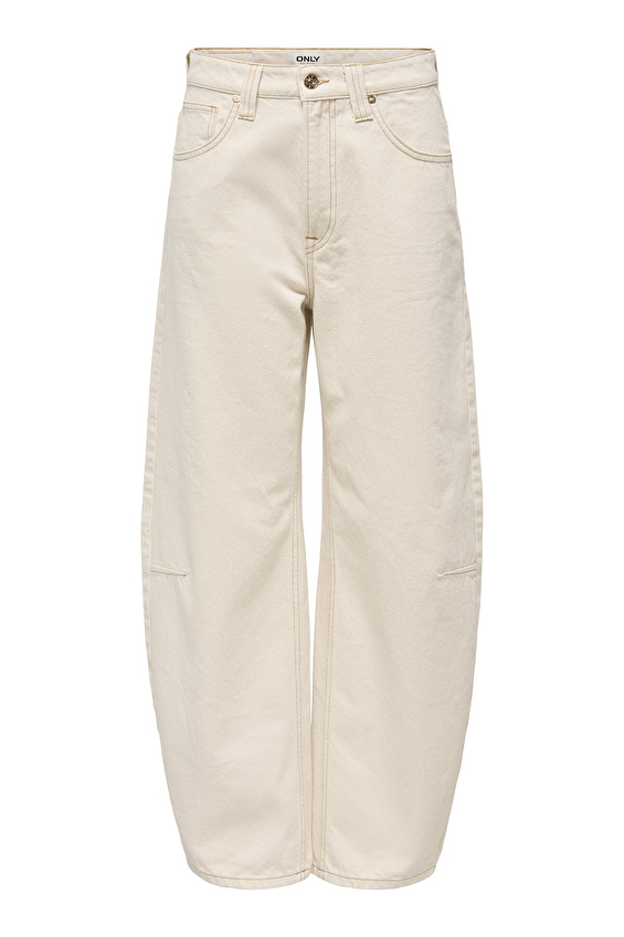 Only Kadın Kot Pantolon 15367860 Ekru Only Kadın Kot Pantolon 15367860 Ekru