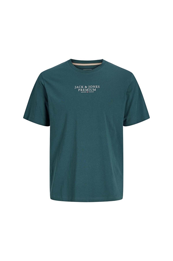 Jack&Jones Regular Fit Bisiklet Yaka Kısa Kol Erkek Tişört 12217167 ATLANTIC DEEP Koyu mavi