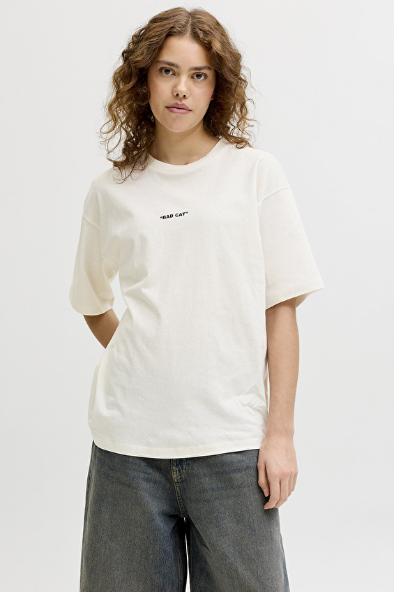 JJXX Kadın Tişört 12294723 Vanilya JJXX Kadın Tişört 12294723 Vanilya