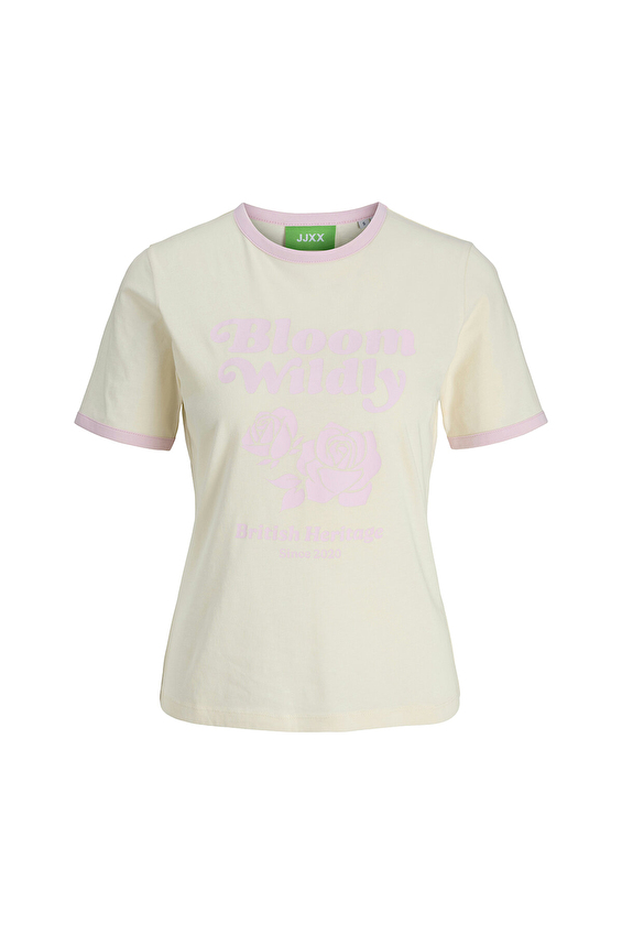 JJXX Kadın Tişört 12294598 Vanilya JJXX Kadın Tişört 12294598 Vanilya
