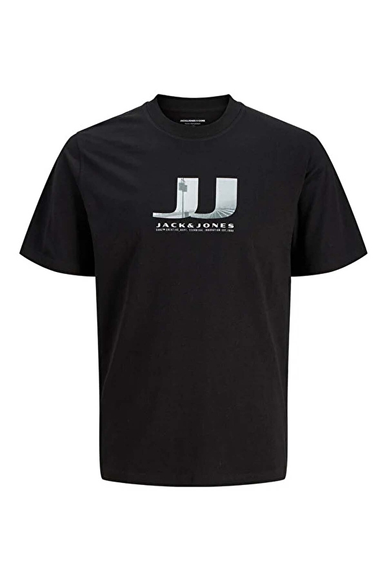 Jack&Jones Regular Fit Bisiklet Yaka Kısa Kol Erkek Tişört 12297849 BLACK Siyah Jack&Jones Regular Fit Bisiklet Yaka Kısa Kol Erkek Tişört 12297849 BLACK Siyah